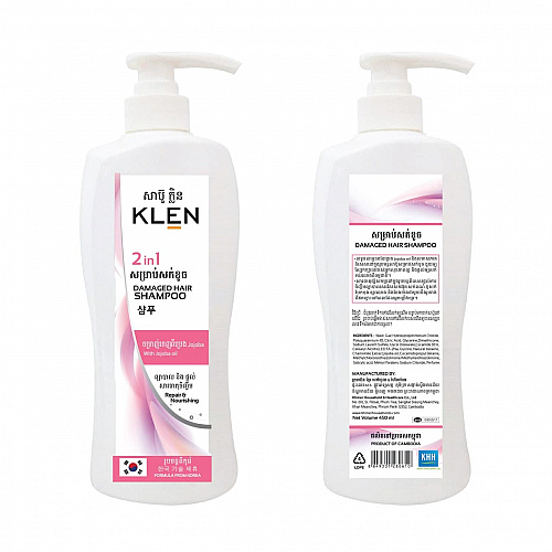 Klen-Damage Hair Shampoo Buy1 Free1 (Klen-Hair Conditioner 320ml 1 )